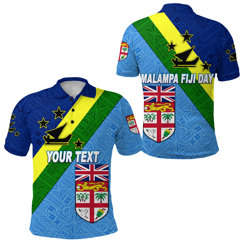 Custom Personalised Vanuatu Malampa And Fiji Day Polo Shirt Simple Style
