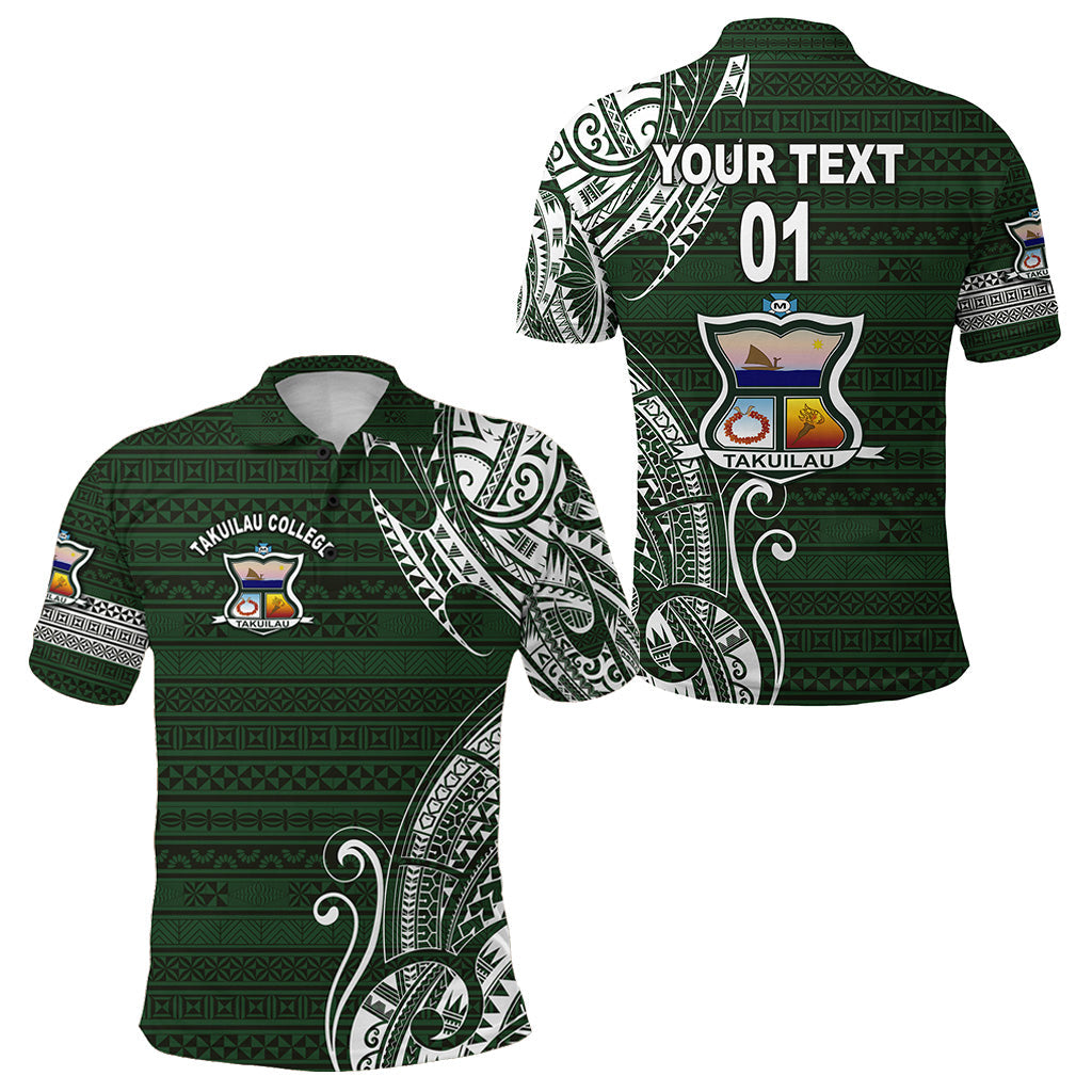 Custom Personalised Tonga Takuilau College Polo Shirt Simple Vibes