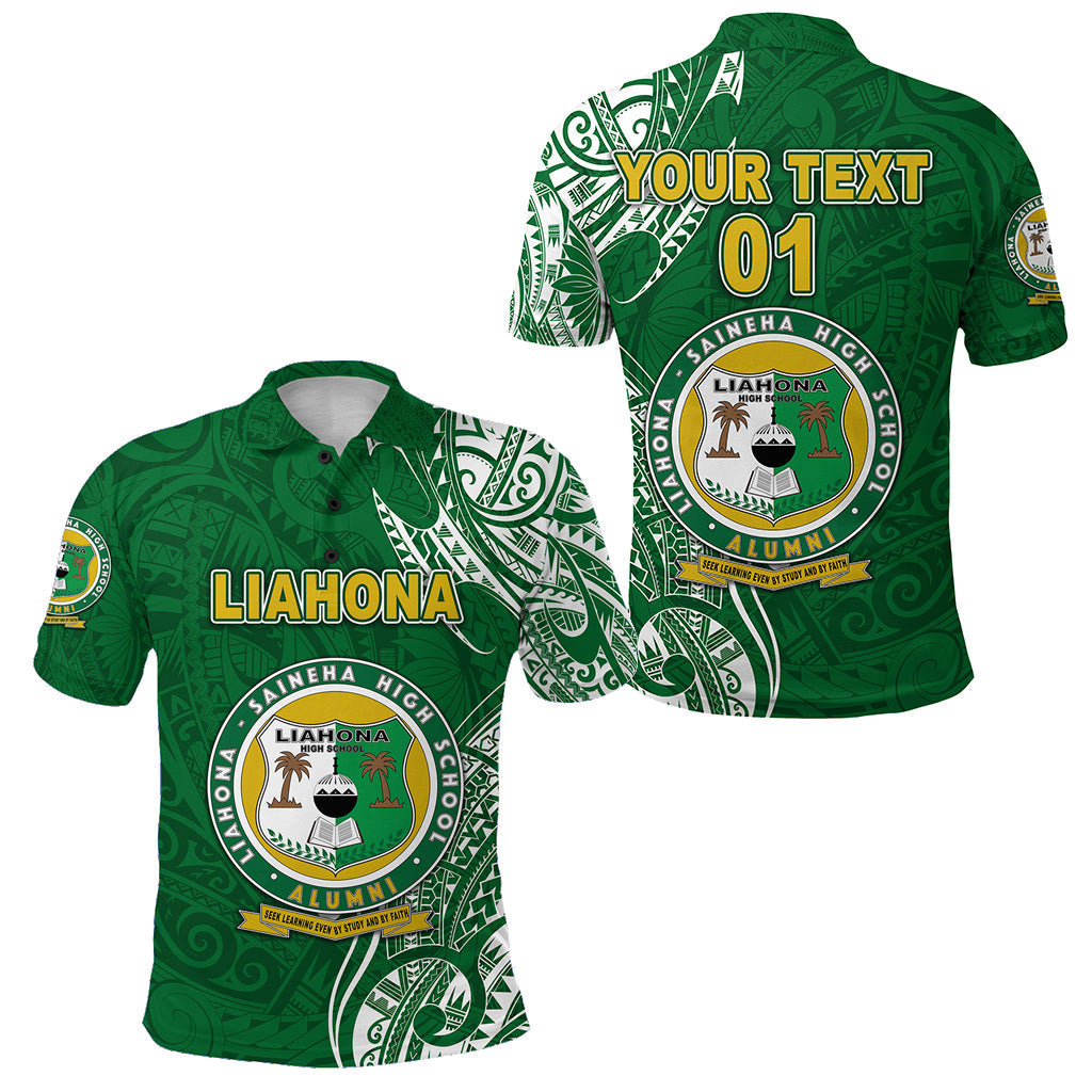Custom Personalised Tonga Liahona - Saineha High School Polo Shirt Simple Vibes, Custom Text And Number