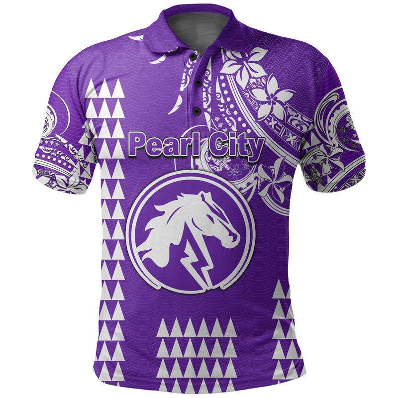 Hawaii High School- Pearl City Polo Shirt Mix Kakau