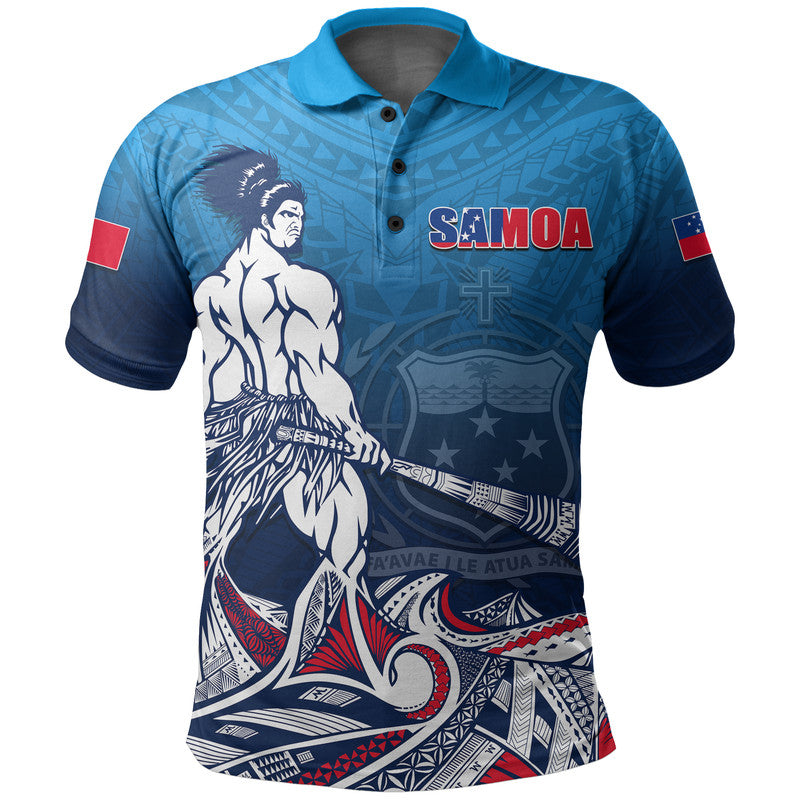 Samoa Warrior Polo Shirt Polynesian No.1