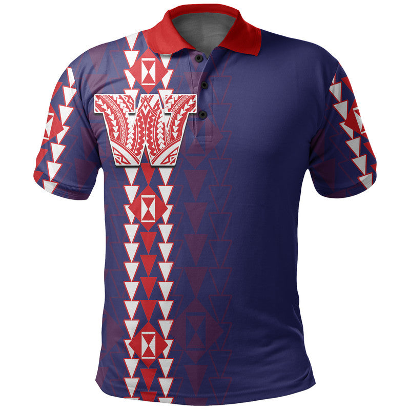 Hawaii - Waianae High Mix Kakau Polo Shirt