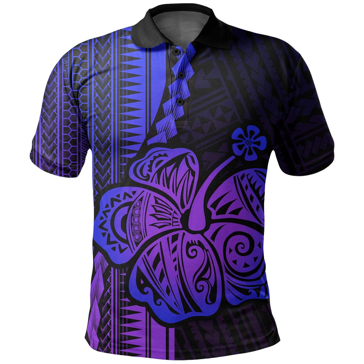 Custom Hibiscus Polo Shirt Hawaiian Style No.3