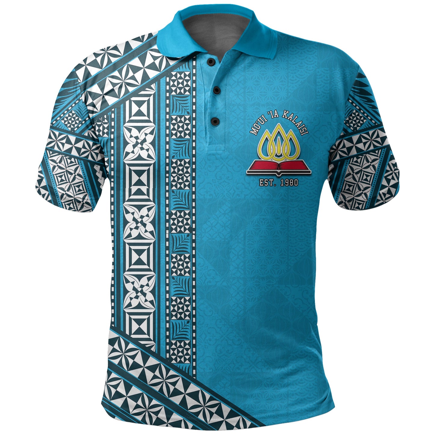 Lavengamalie College Polo Shirt Tonga Patterns Style