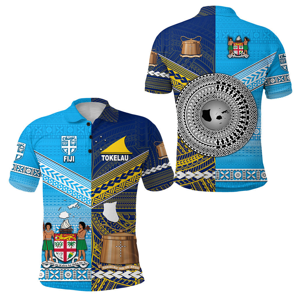 Fiji and Tokelau Polo Shirt Together