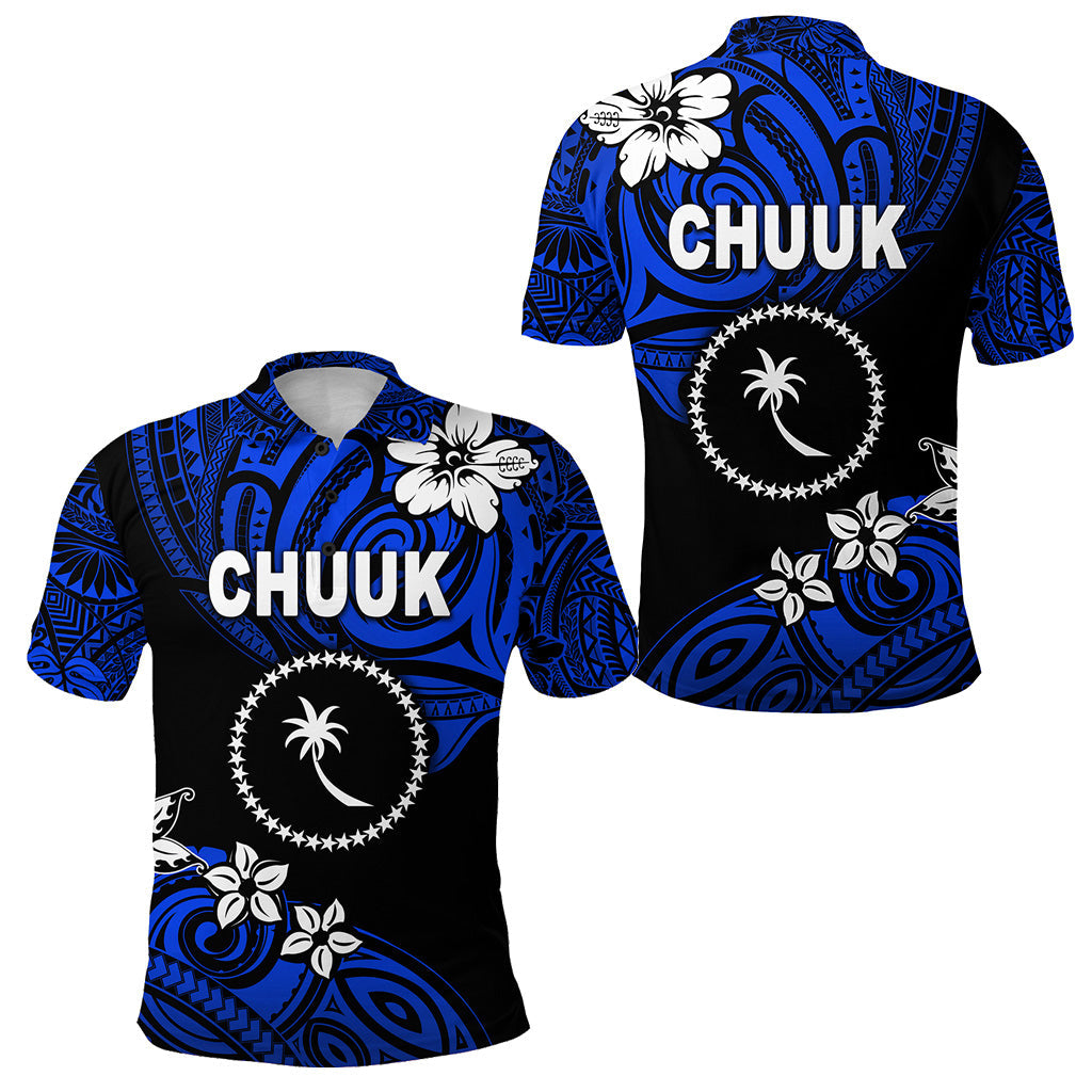 FSM Chuuk Polo Shirt Unique Vibes - Blue