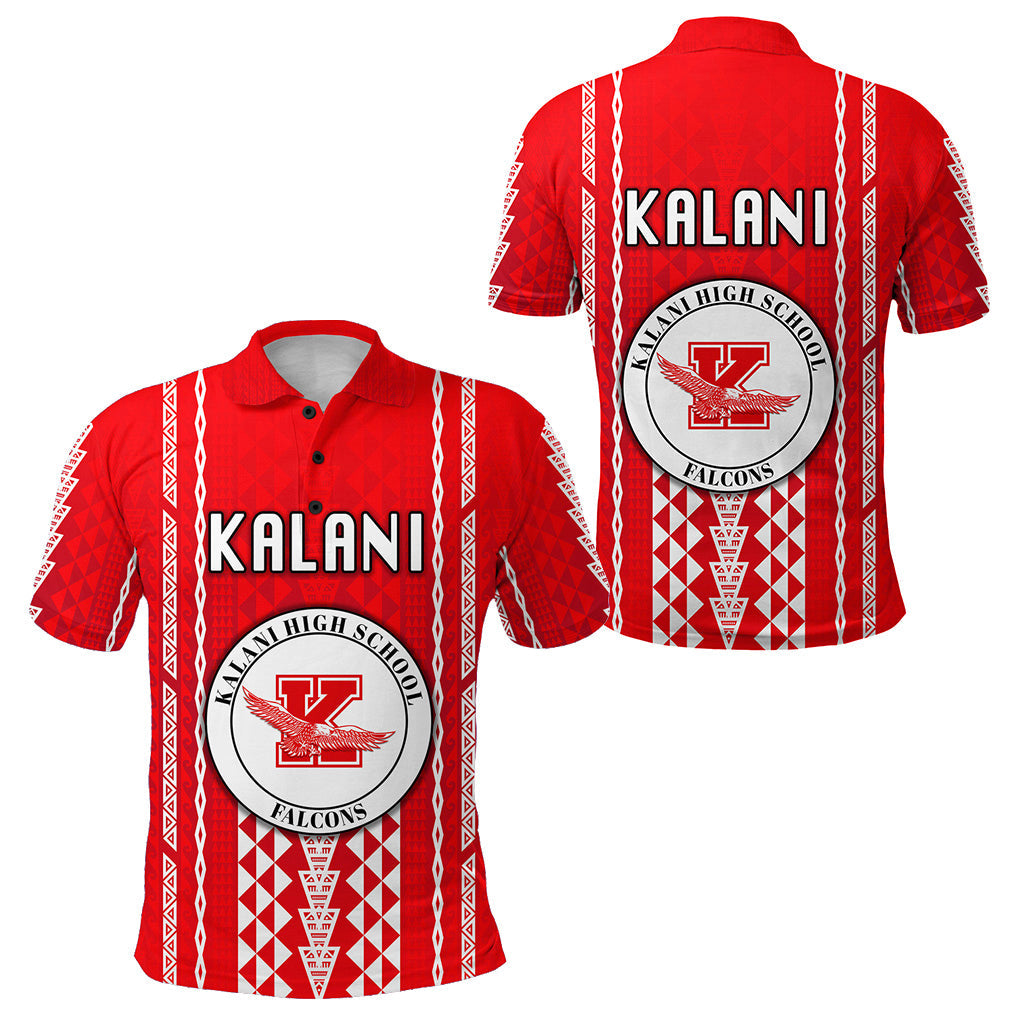 Hawaii Kalani High School Polo Shirt Falcons Simple Style
