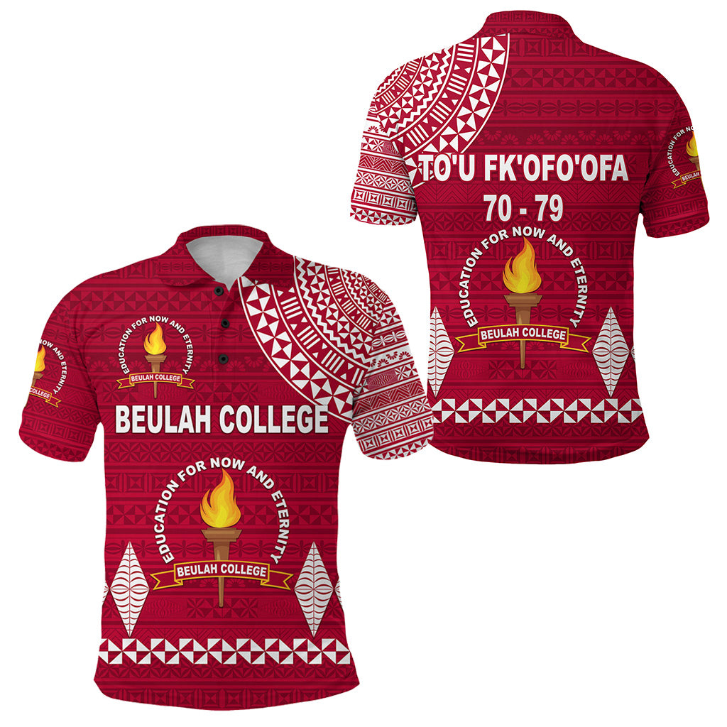 TO'U FK'OFO'OFA - 70 - 79 Tonga Beulah College Polo Shirt Simple Style