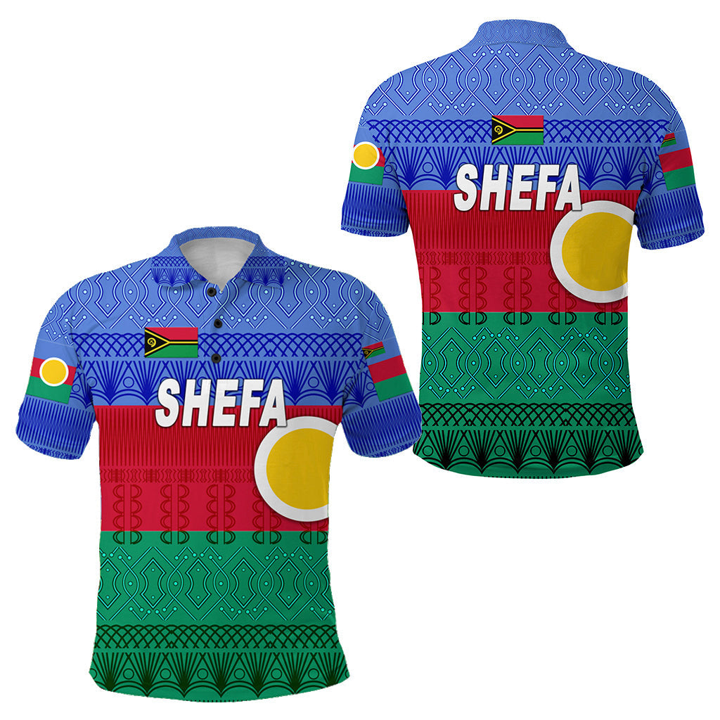 Shefa Province Polo Shirt Vanuatu Pattern Traditional Style