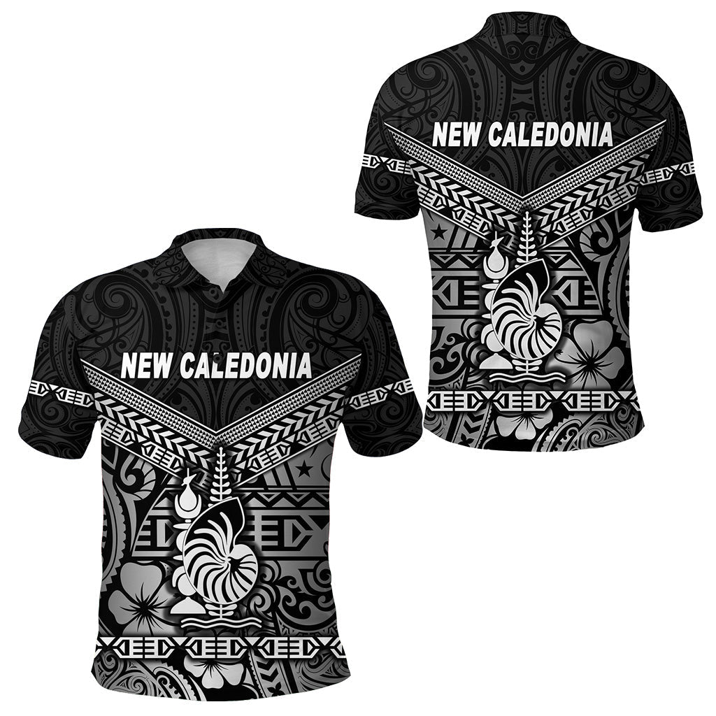 New Caledonia Polo Shirt Simple Style - Black