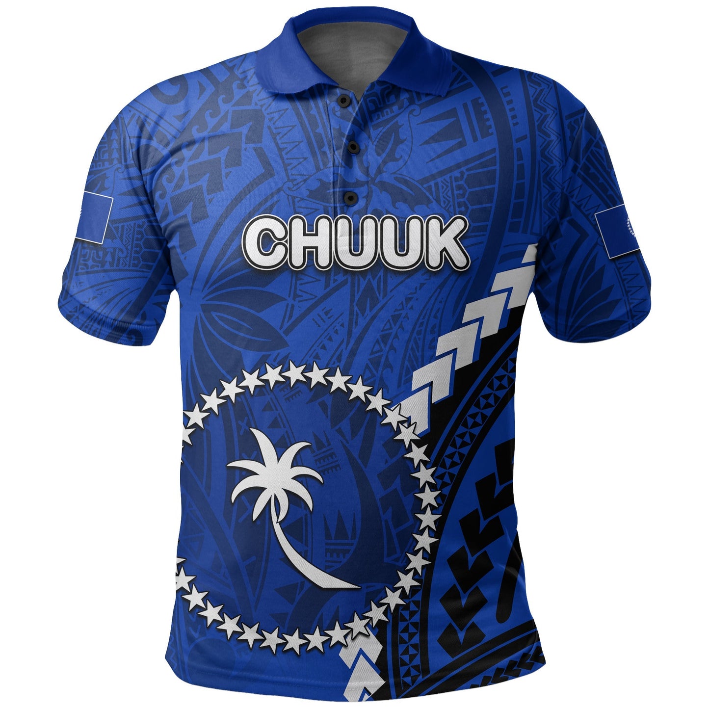 Chuuk Polo Shirt Polynesian Style