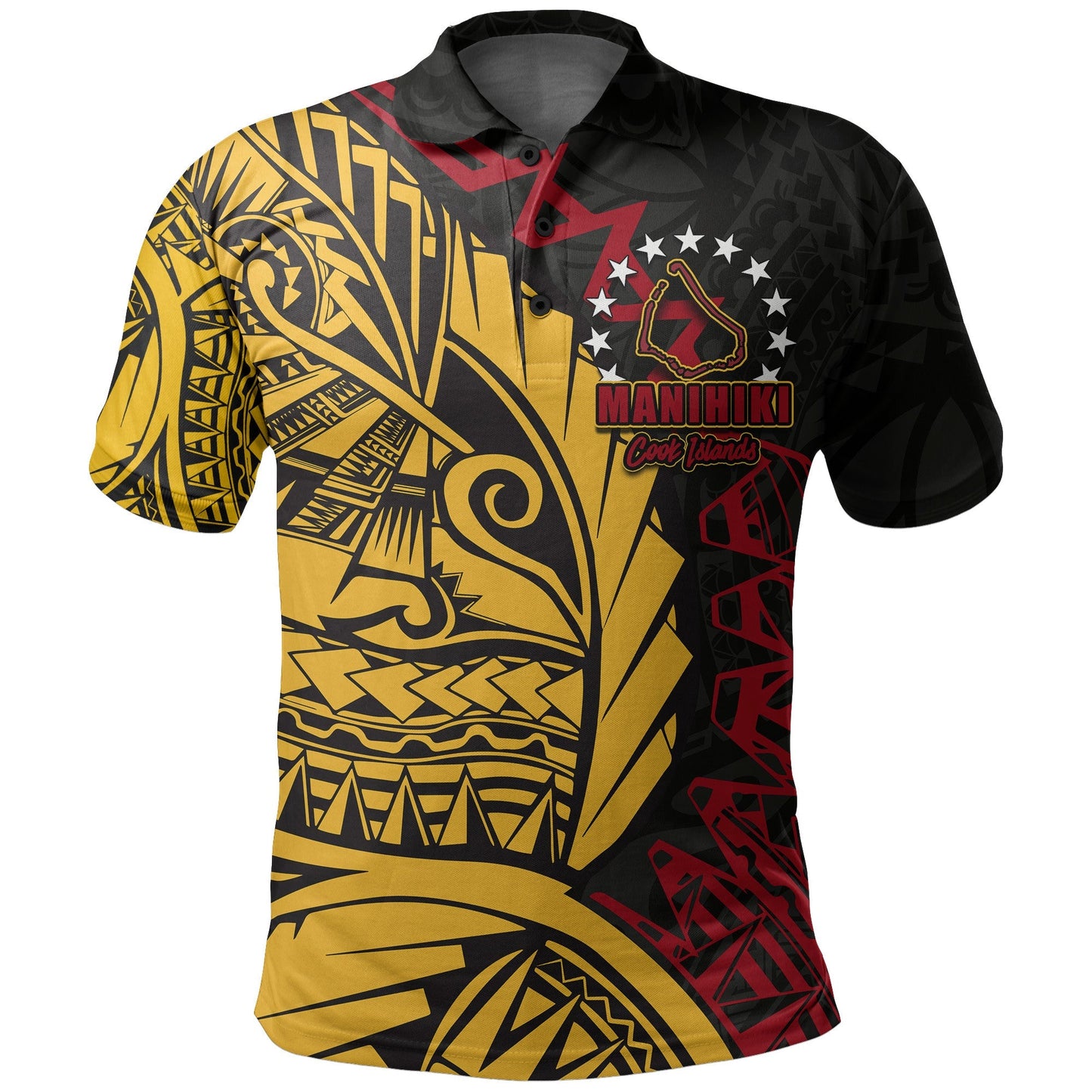 Cook Islands Polo Shirt Manihiki Polynesian Style