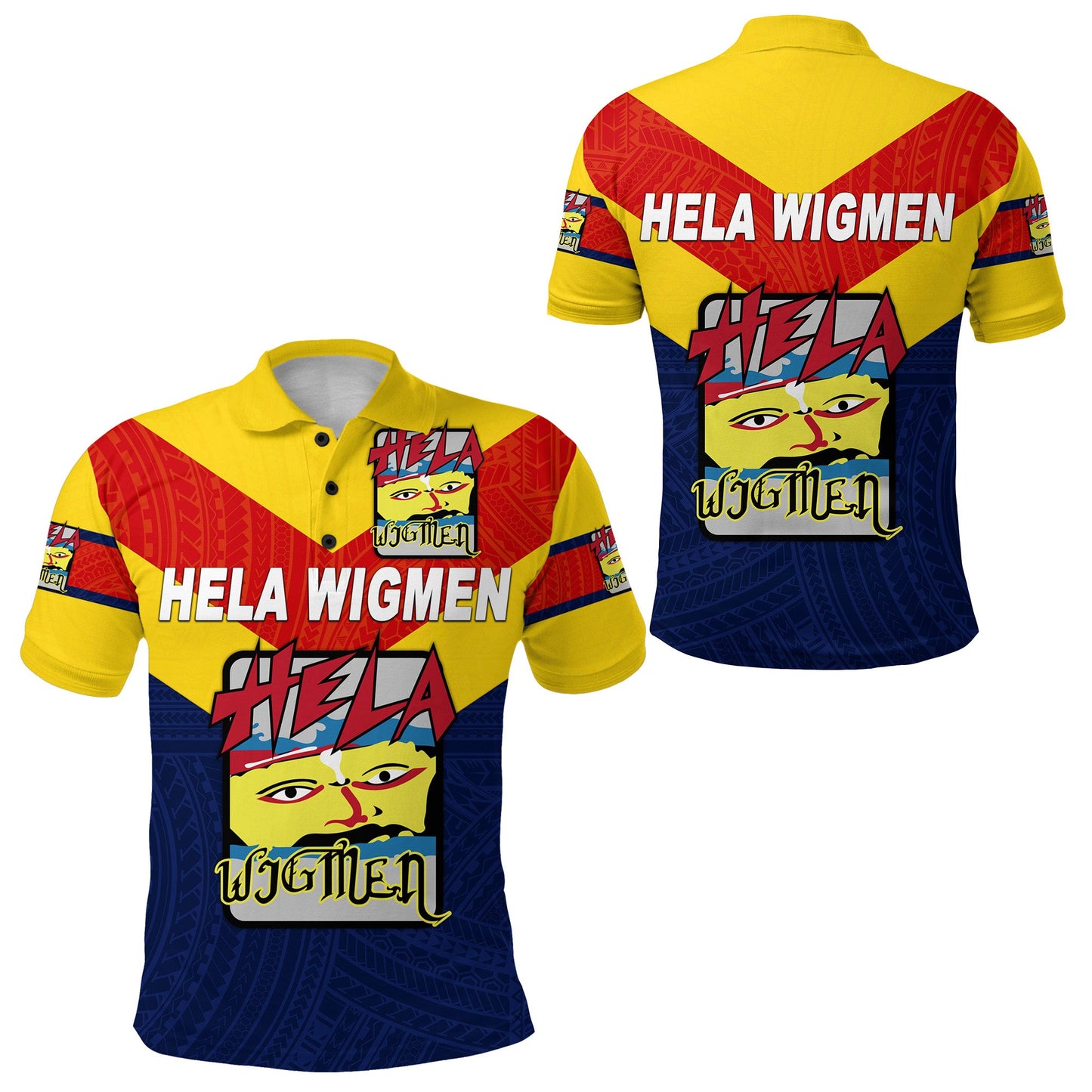 Papua New Guinea Hela Wigmen Polo Shirt Rugby Simple Style
