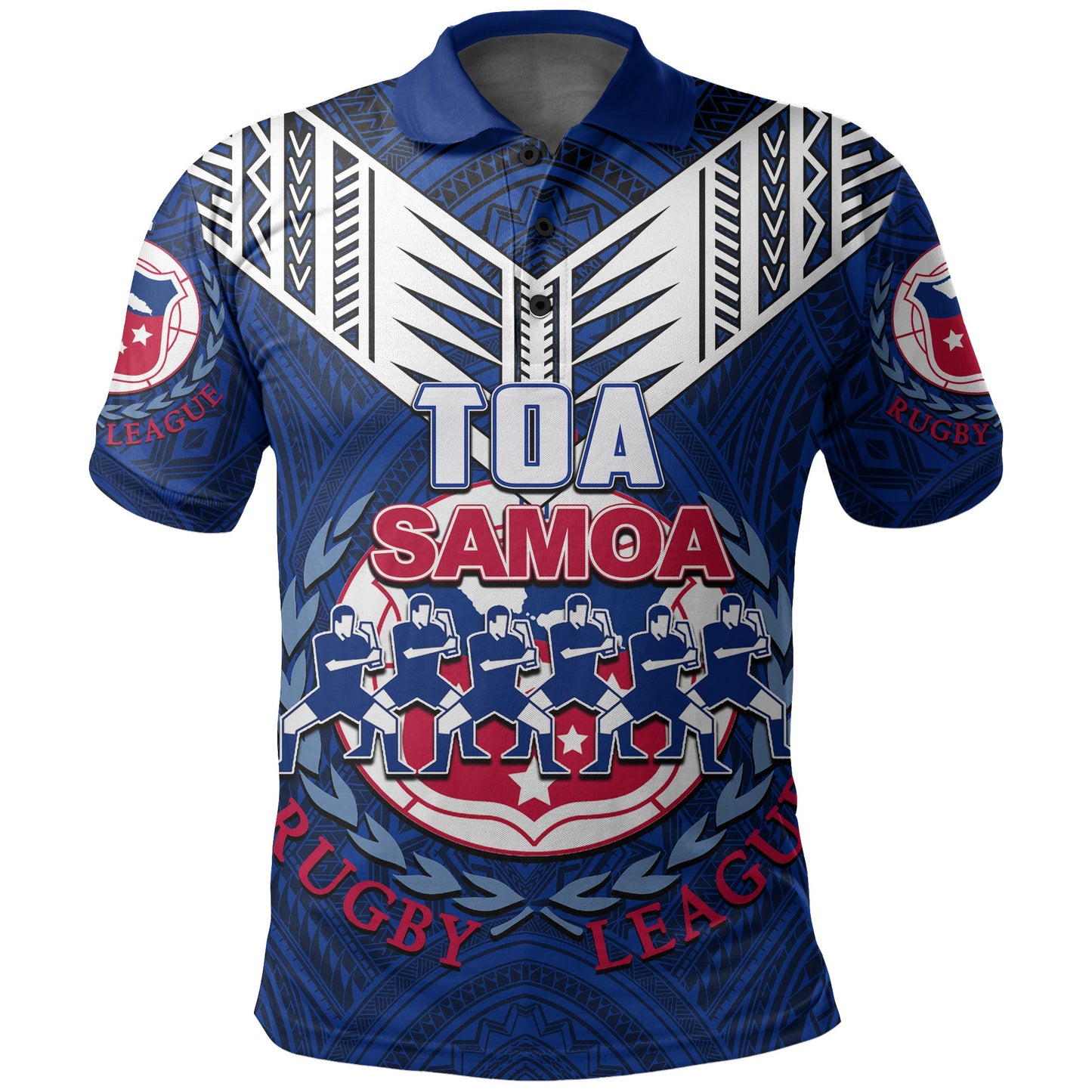 Toa Samoa Rugby Polo Shirt Siva Tau Jersey
