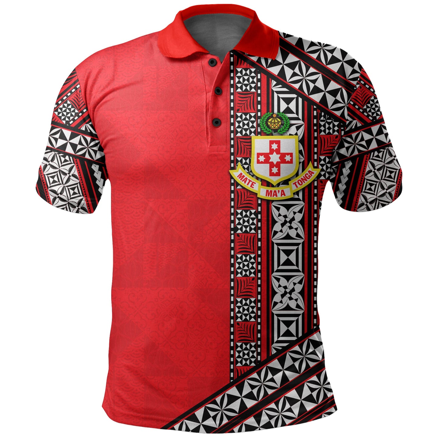 Kolisi Tonga Polo Shirt Tonga Patterns Style