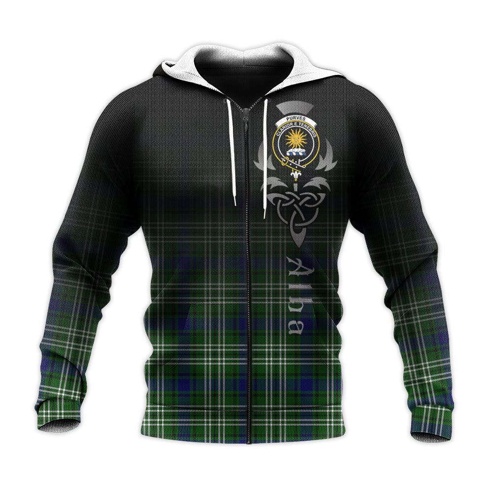 Printivon Purves Tartan Crest Alba Celtic Hoodie