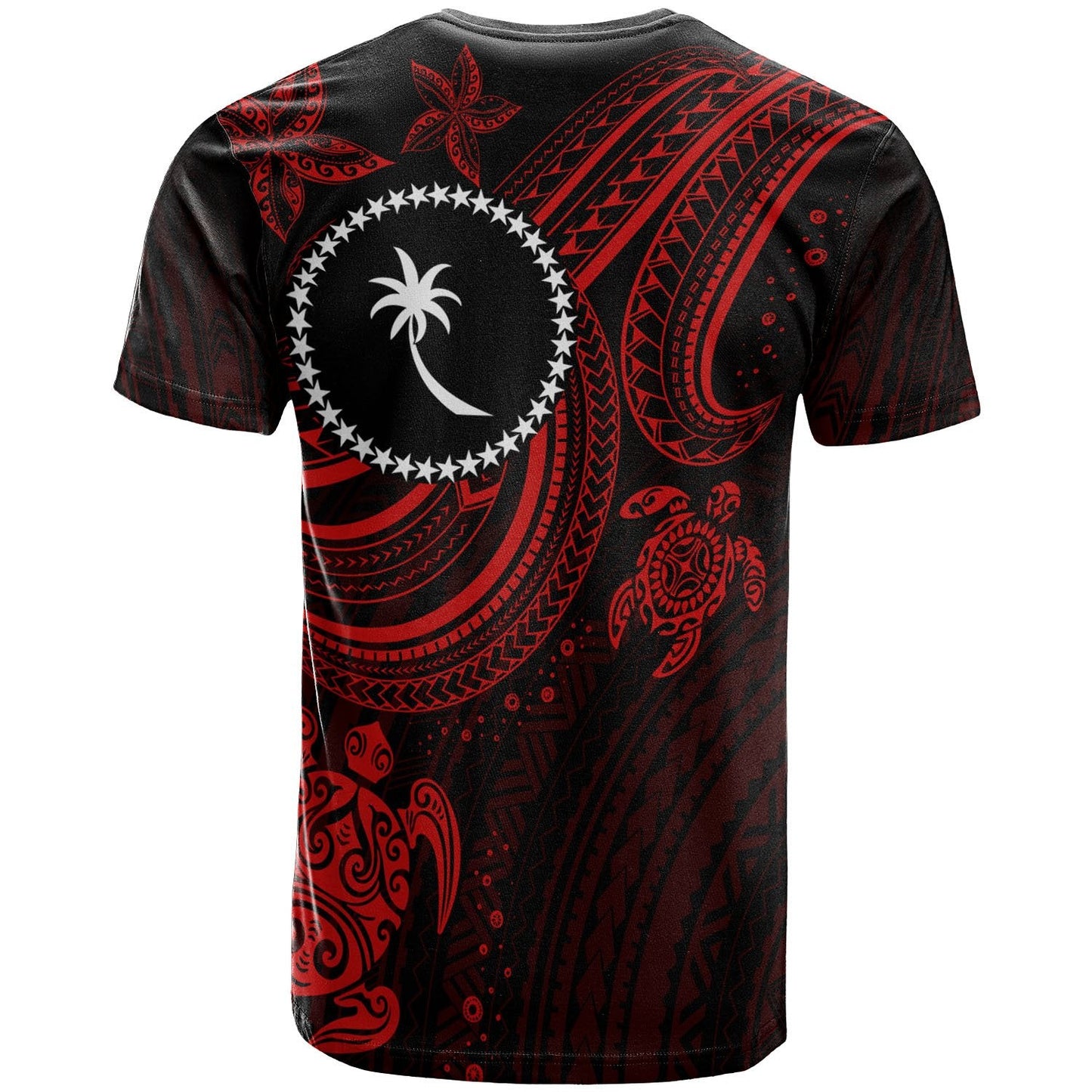 Chuuk Custom Personalised T-Shirt - Red Turtle