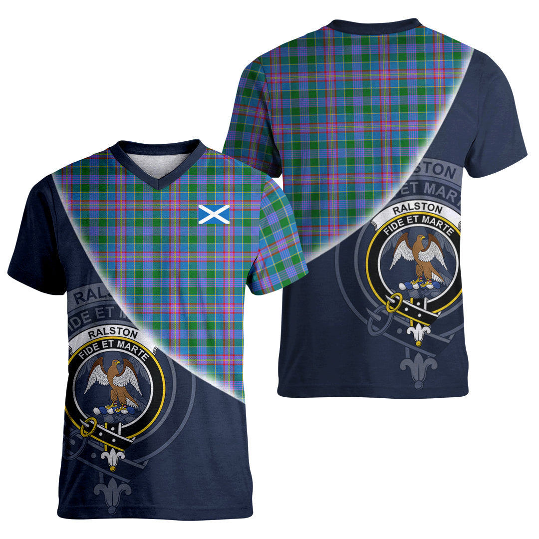 Printivon Ralston Tartan Scottish Crest T Shirt