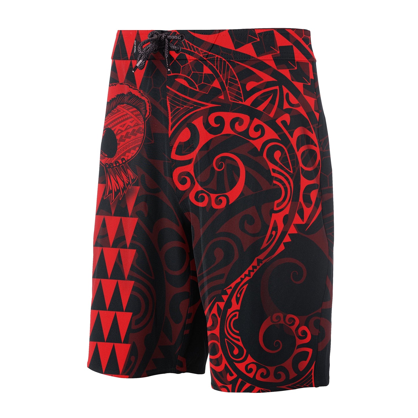Hawaii Polynesian Warrior Board Shorts Red