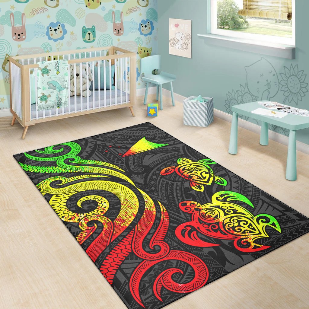Tokelau Area Rug Regaae Tentacle Turtle