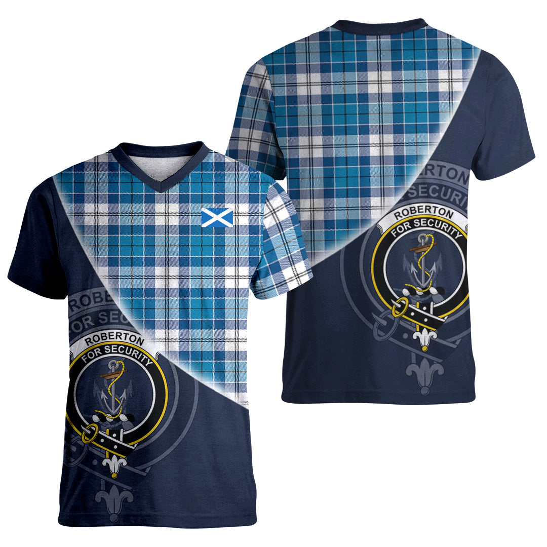Printivon Roberton Tartan Scottish Crest T Shirt