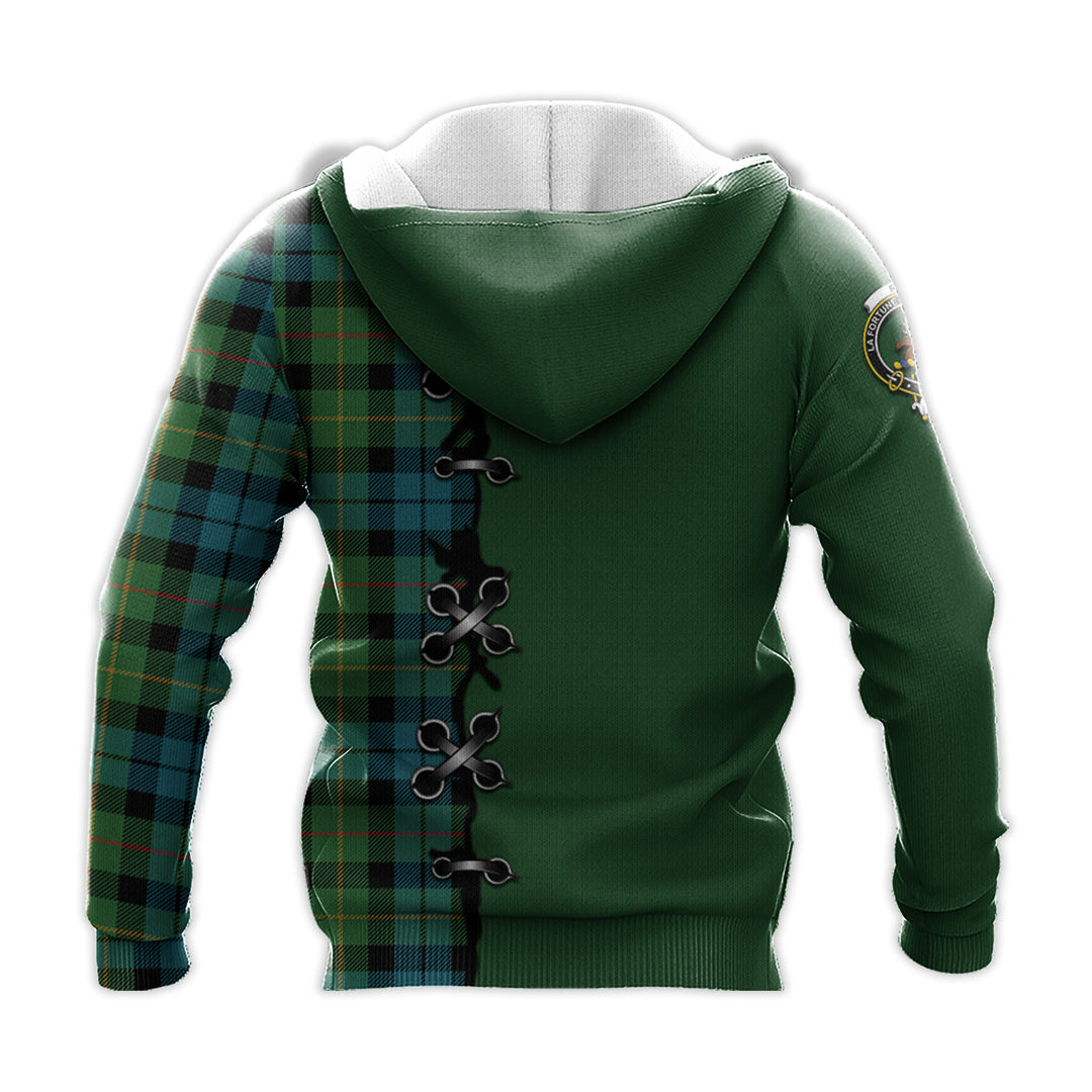 Printivon Rollo Ancient Tartan Hoodie Lion Rampant And Celtic Thistle Style