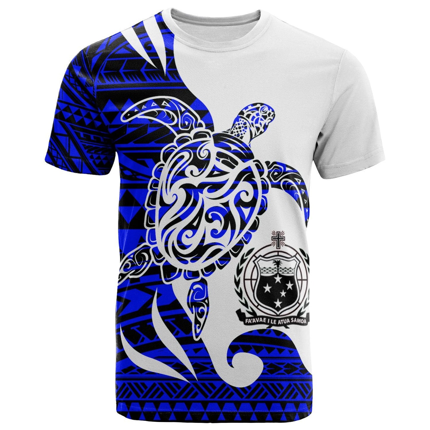 Samoa Custom Personalised T - Shirt - Mega Turtle Shirt