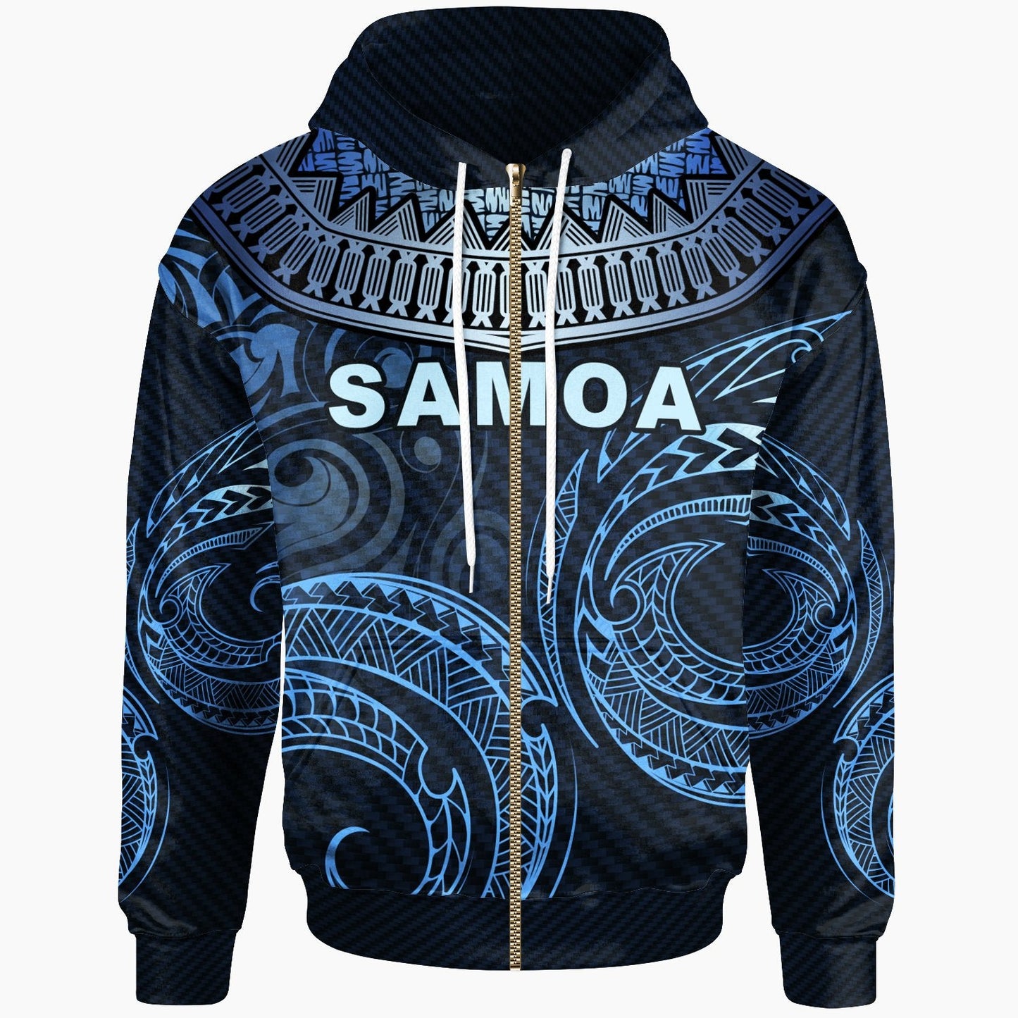 Samoa Zip Up Hoodie Dynamic Sport Style