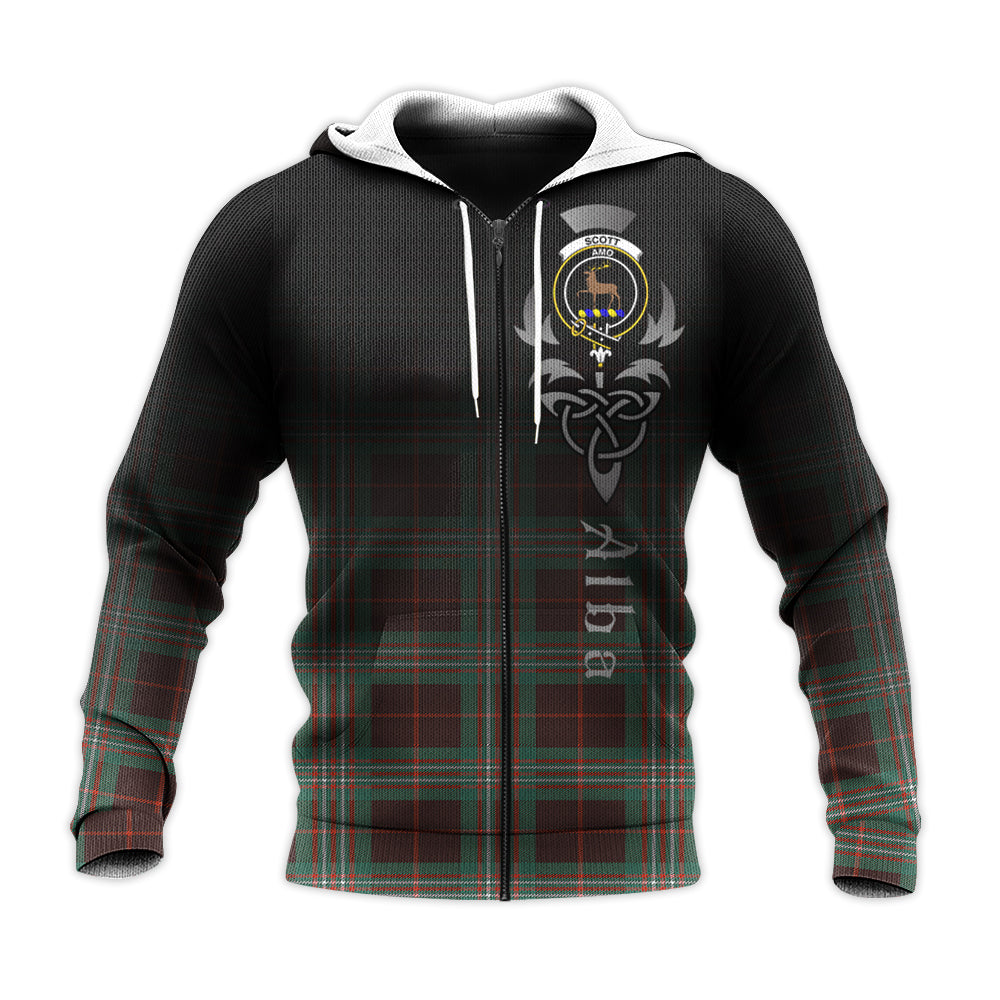 Printivon Scott Brown Ancient Tartan Crest Alba Celtic Hoodie