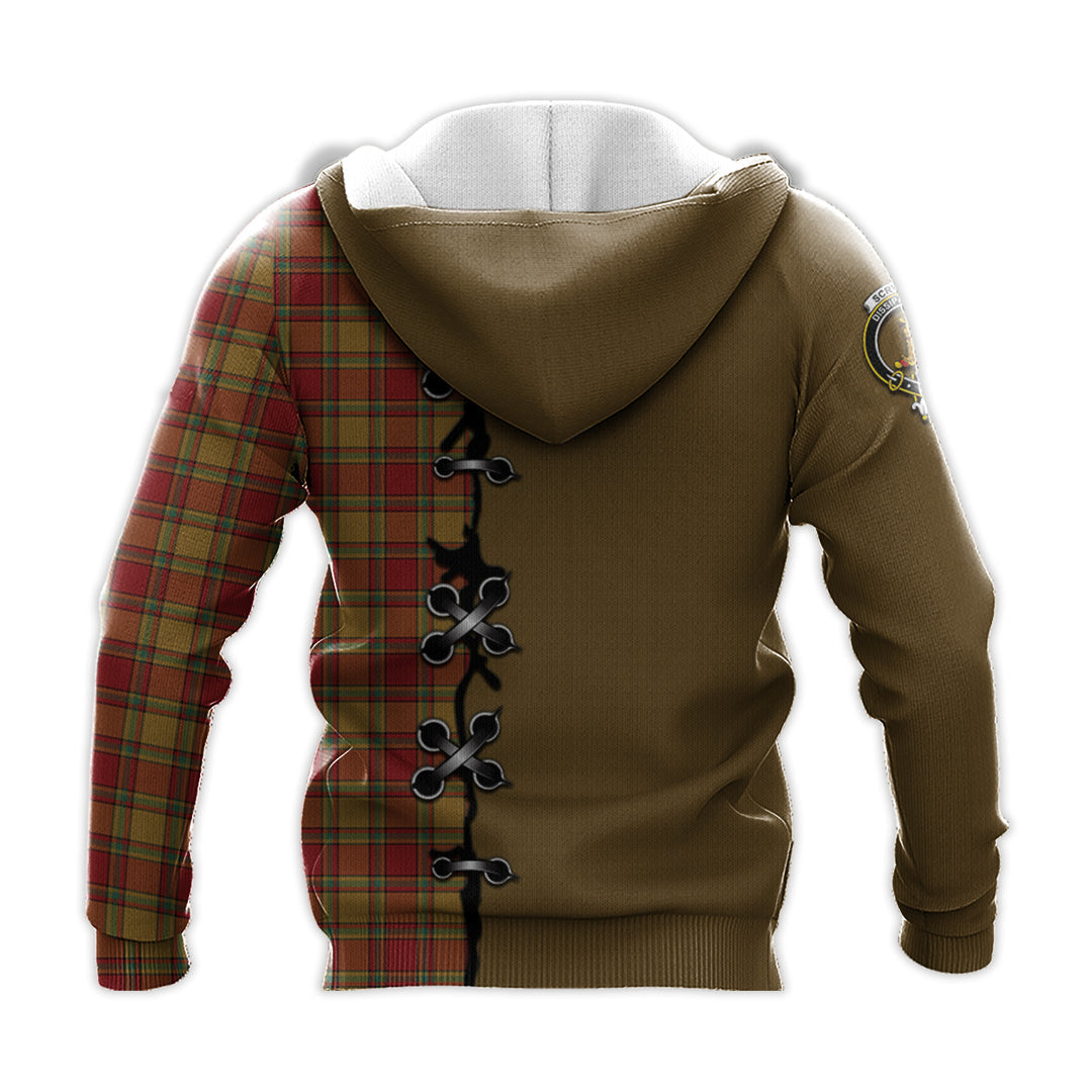Printivon Scrymgeour Tartan Hoodie Lion Rampant And Celtic Thistle Style