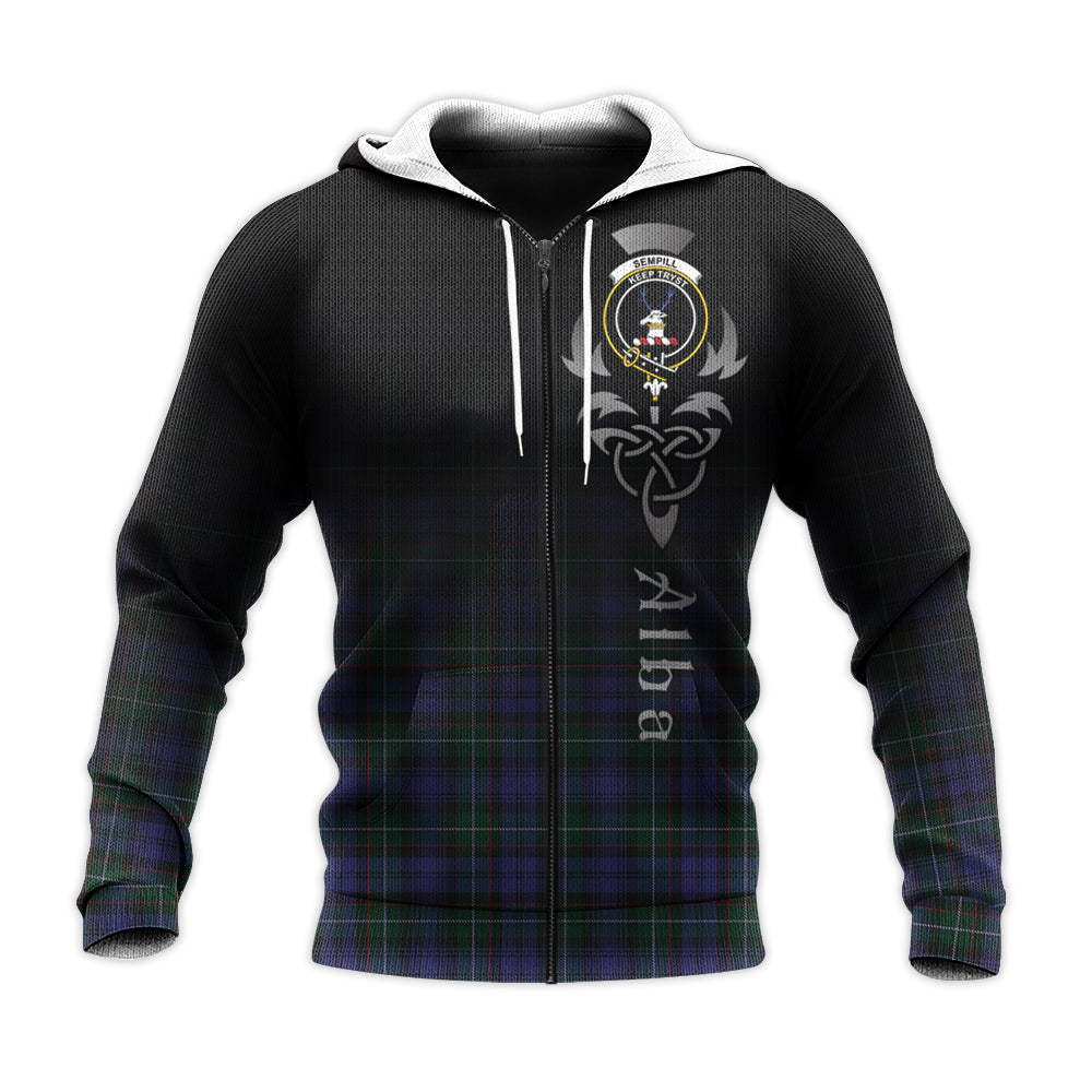 Printivon Sempill Tartan Crest Alba Celtic Hoodie