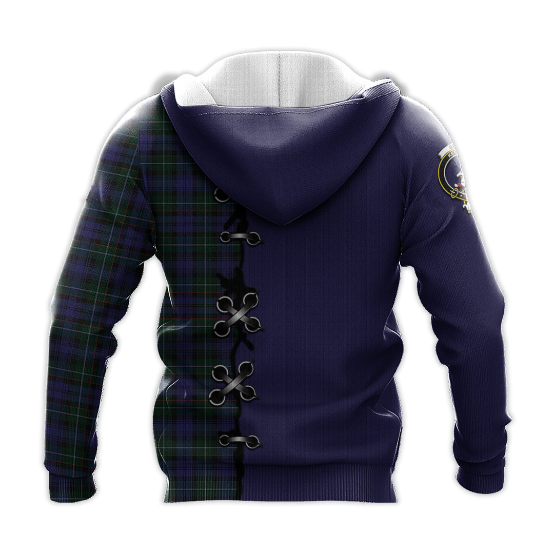 Printivon Sempill Tartan Hoodie Lion Rampant And Celtic Thistle Style