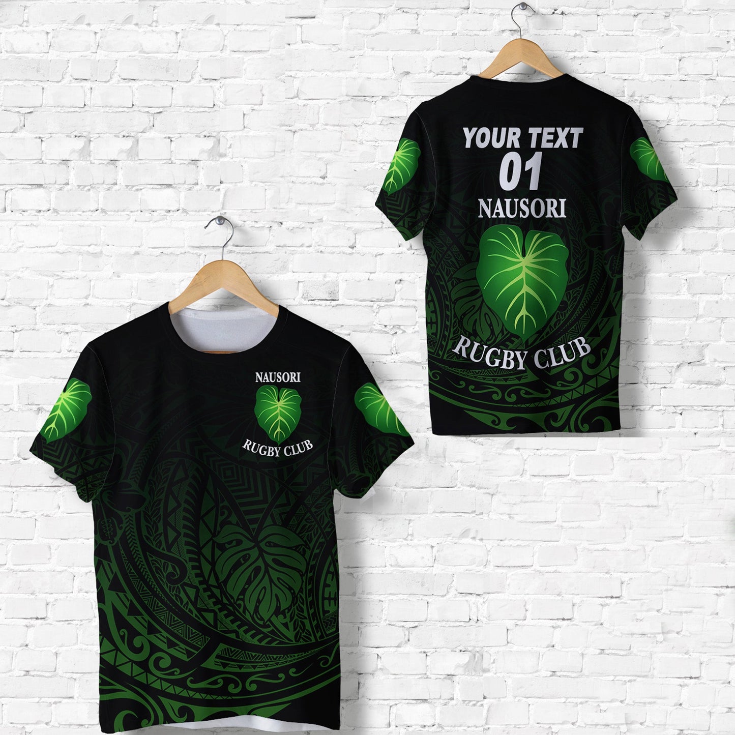 (Custom Personalised) Fiji Nausori Rugby T Shirt Original Style, Custom Text And Number