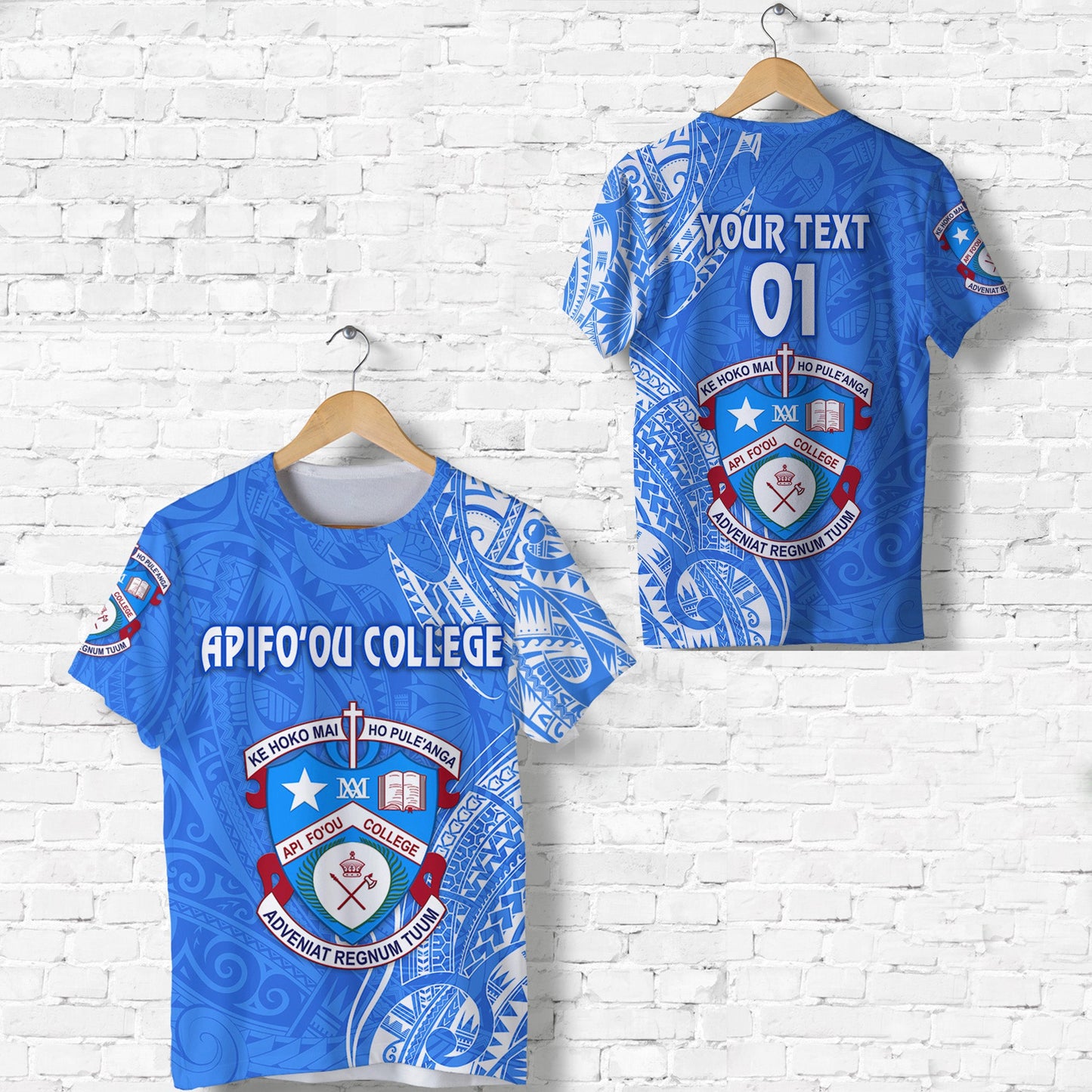 Custom Personalised Tonga Apifoou College T Shirt Simple Vibes, Custom Text And Number