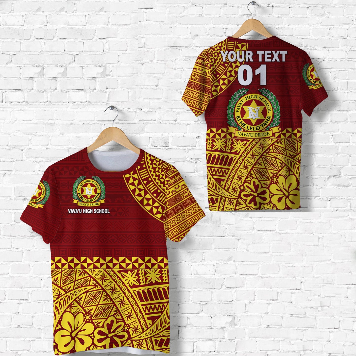 Custom Personalised Tonga Vava'U High School T Shirt Kupesi Vibes - Maroon