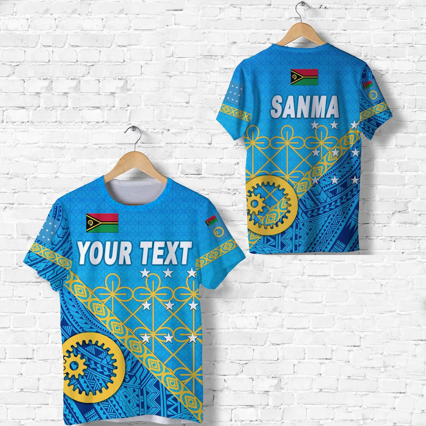 (Custom Personalised) Sanma Province T Shirt Vanuatu Pattern Unique Style