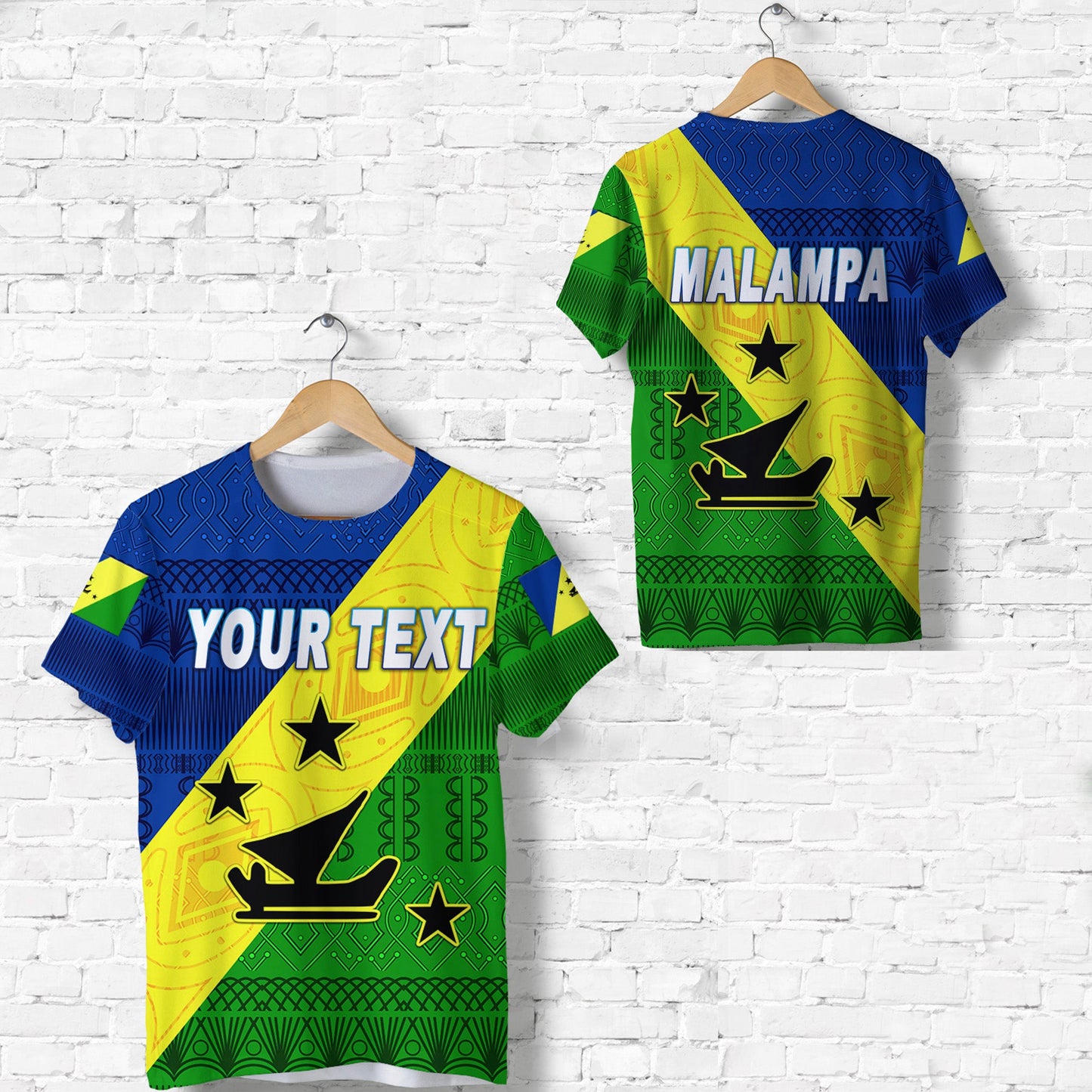 (Custom Personalised) Malampa Province T Shirt Vanuatu Pattern Traditional Style