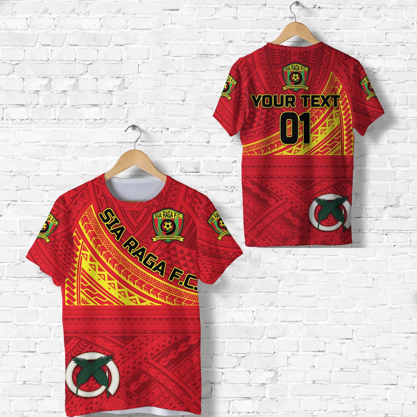 (Custom Personalised) Vanuatu Sia Raga Football Club T Shirt Original Style
