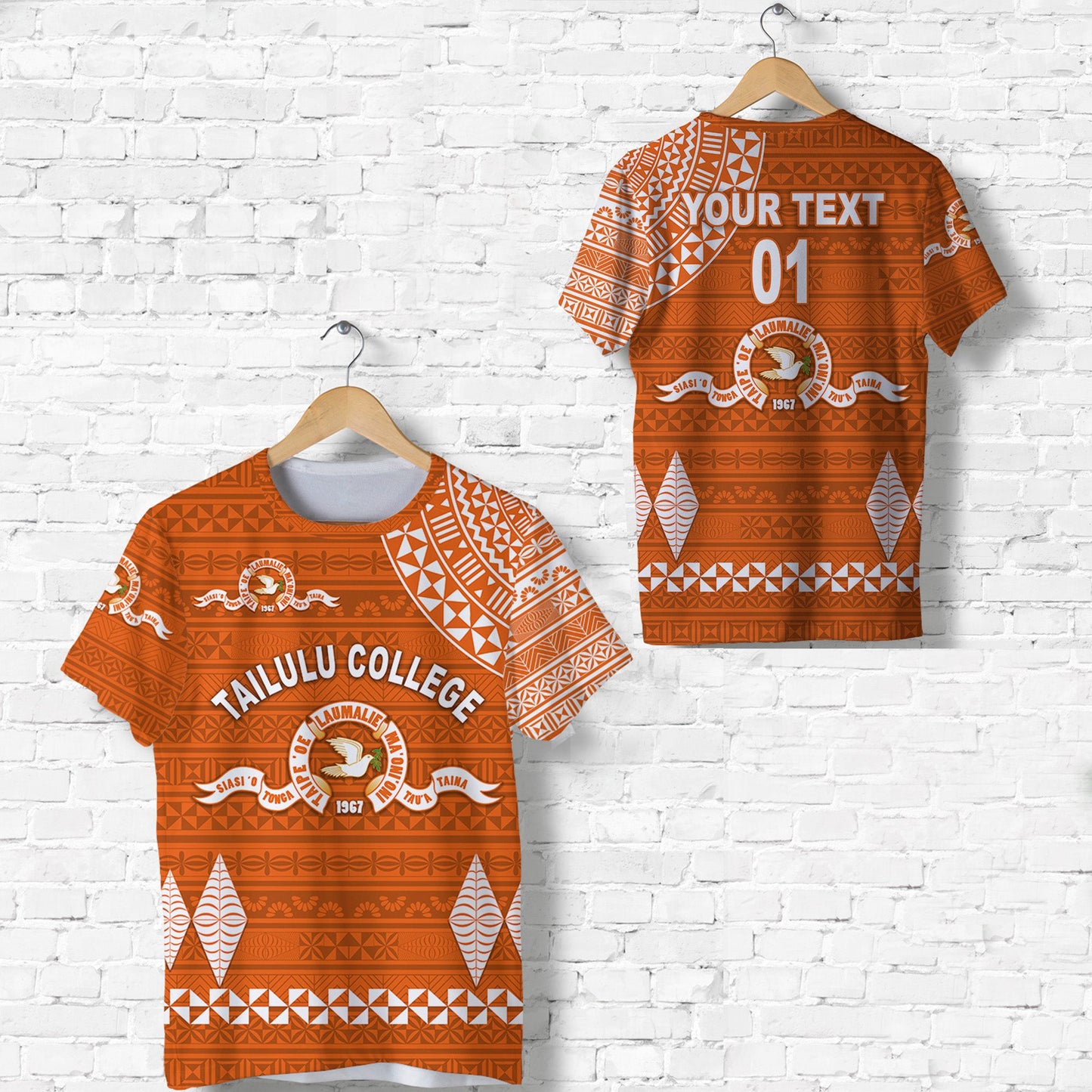 Custom Personalised Tonga Tailulu College T Shirt Simple Style