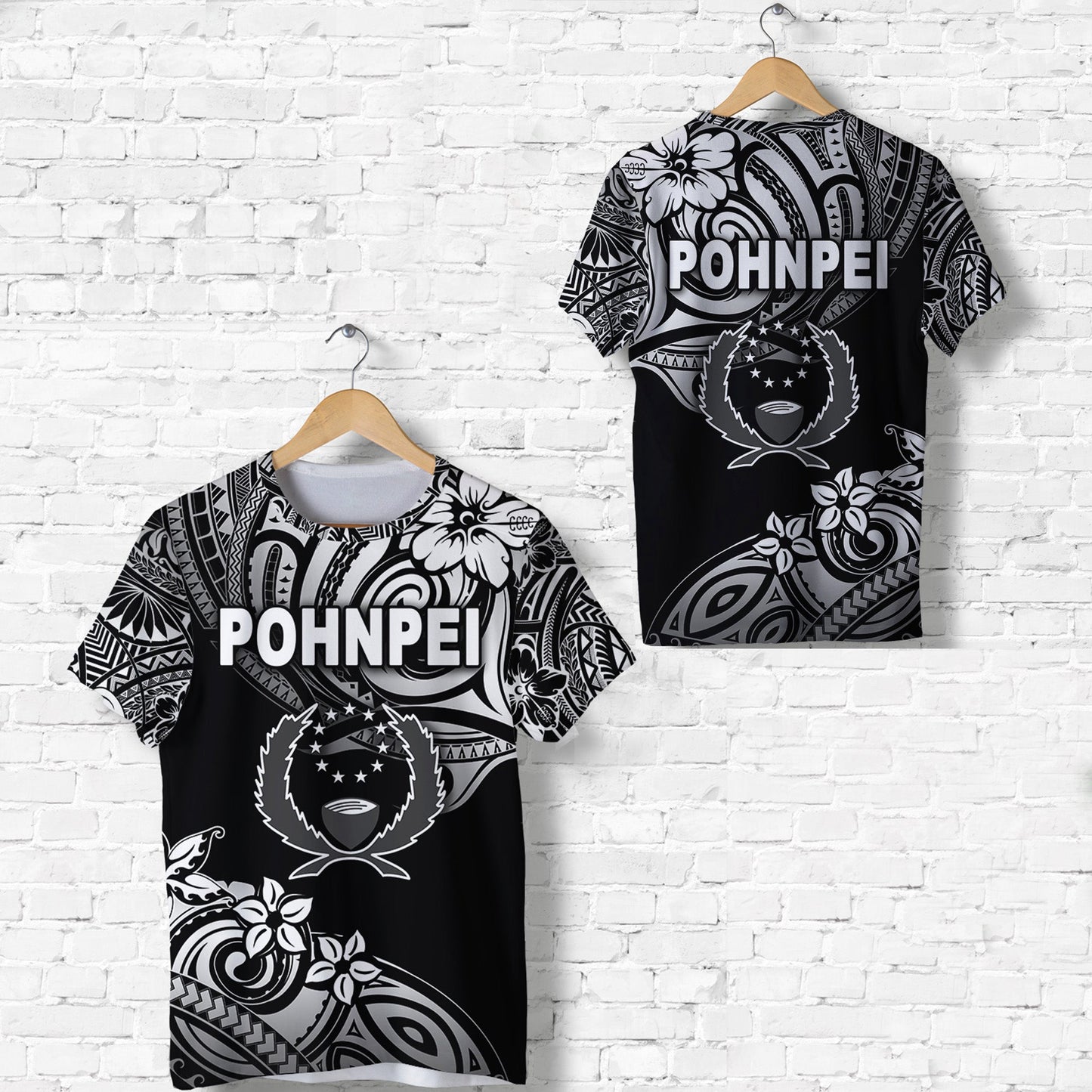 FSM Pohnpei T Shirt Unique Vibes Black