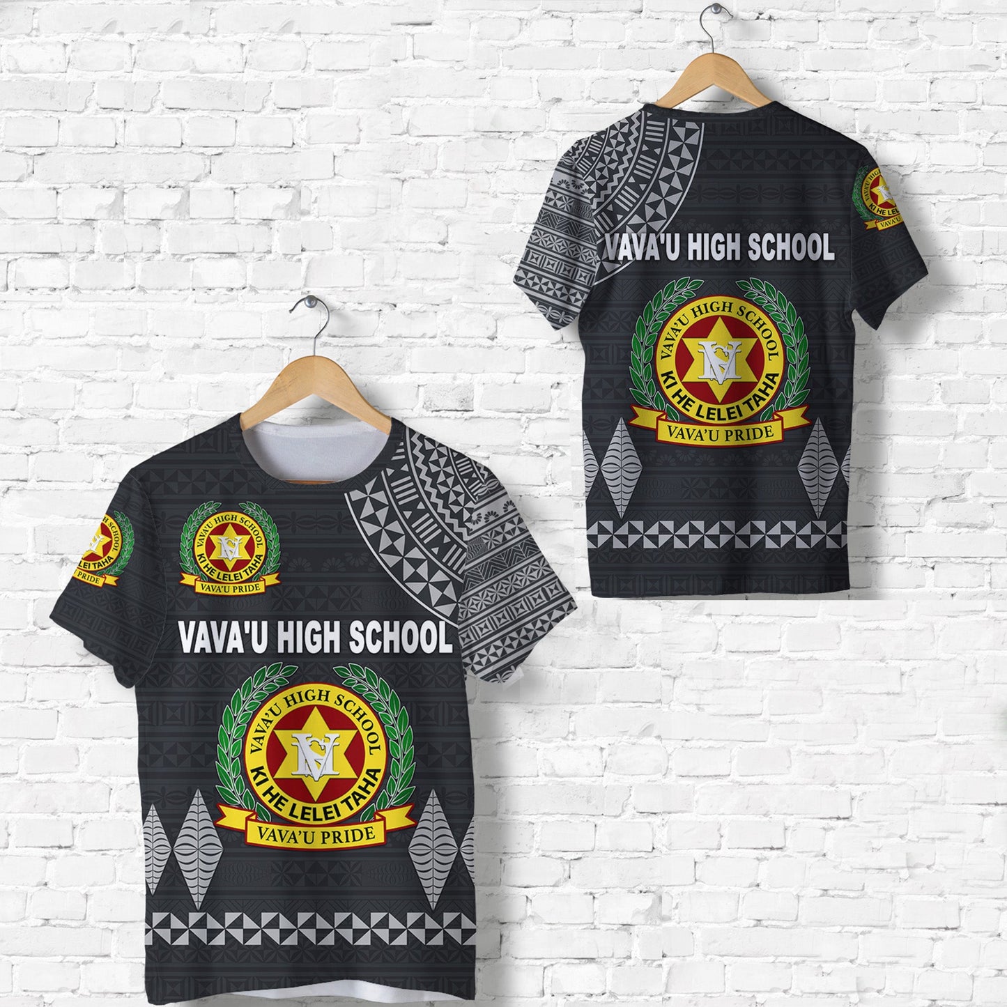 Tonga Vava'U High School T Shirt Simple Style - Dark Grey