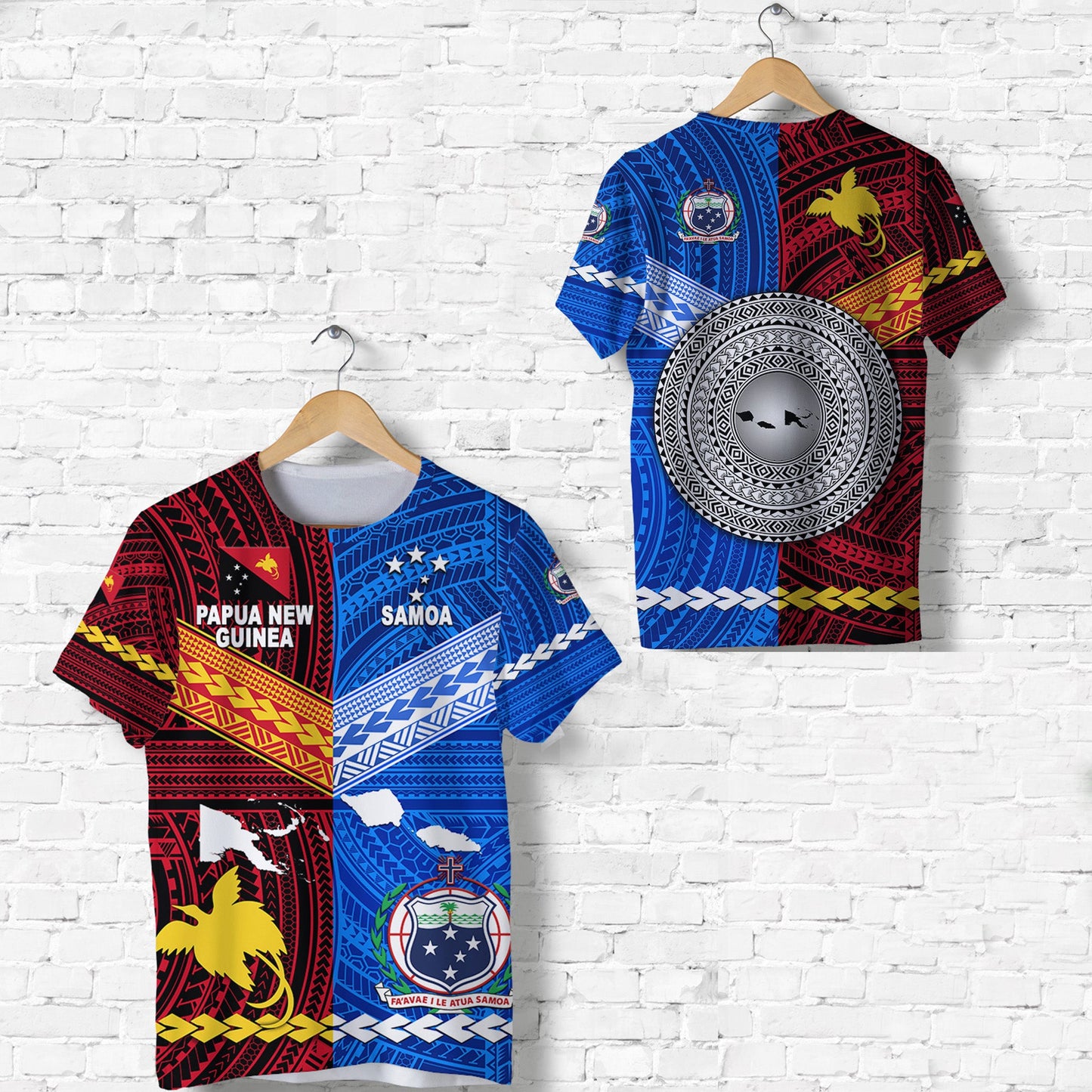 Papua New Guinea And Samoa Together T Shirt