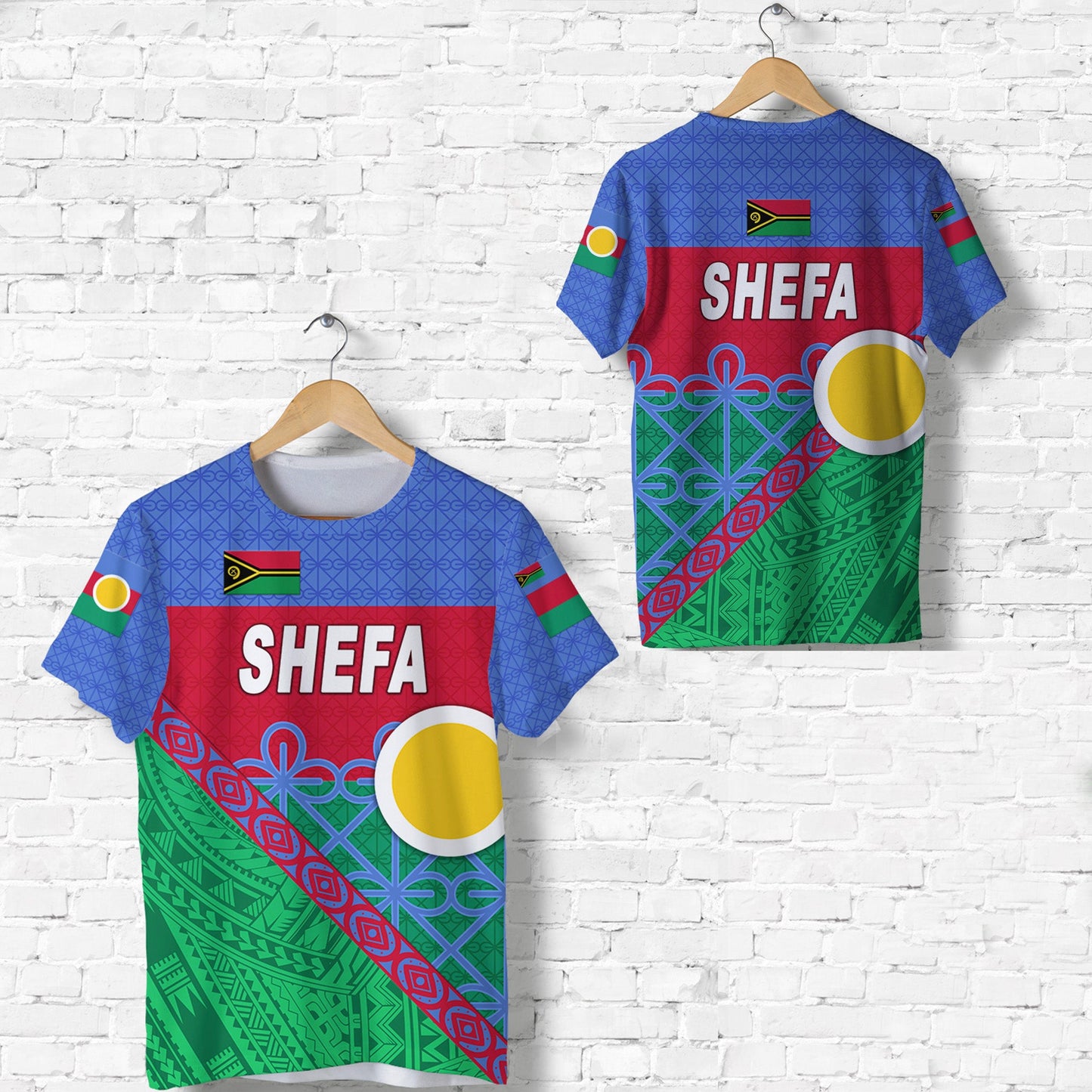 Shefa Province T Shirt Vanuatu Pattern Unique Style