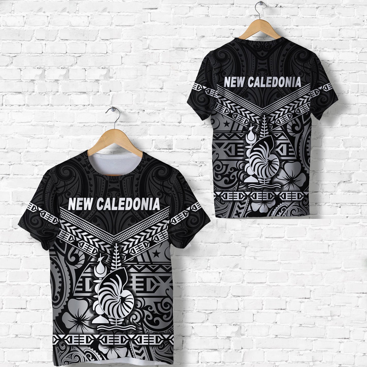 New Caledonia T Shirt Simple Style Black