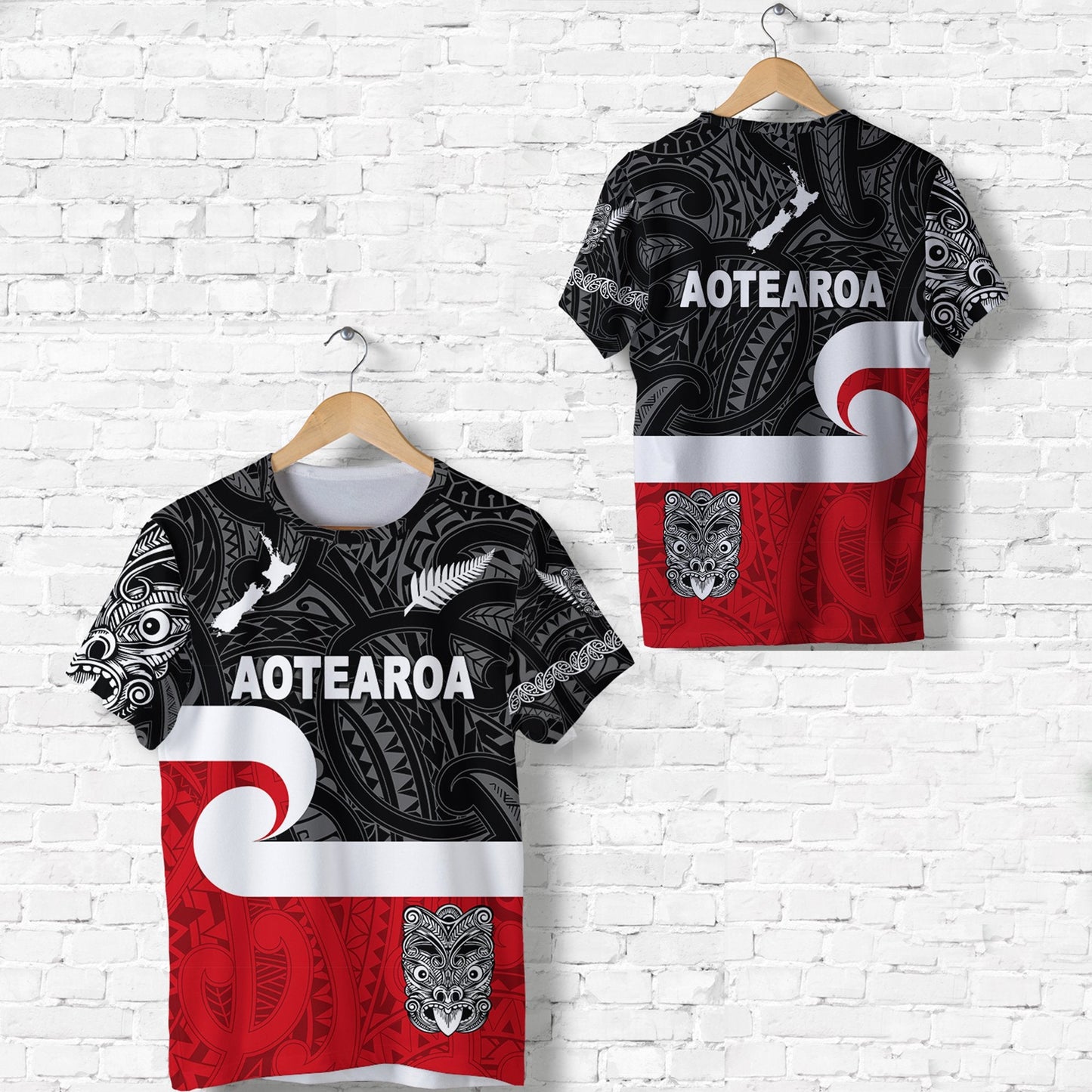 Maori Aotearoa Haka T Shirt New Zealand Simple