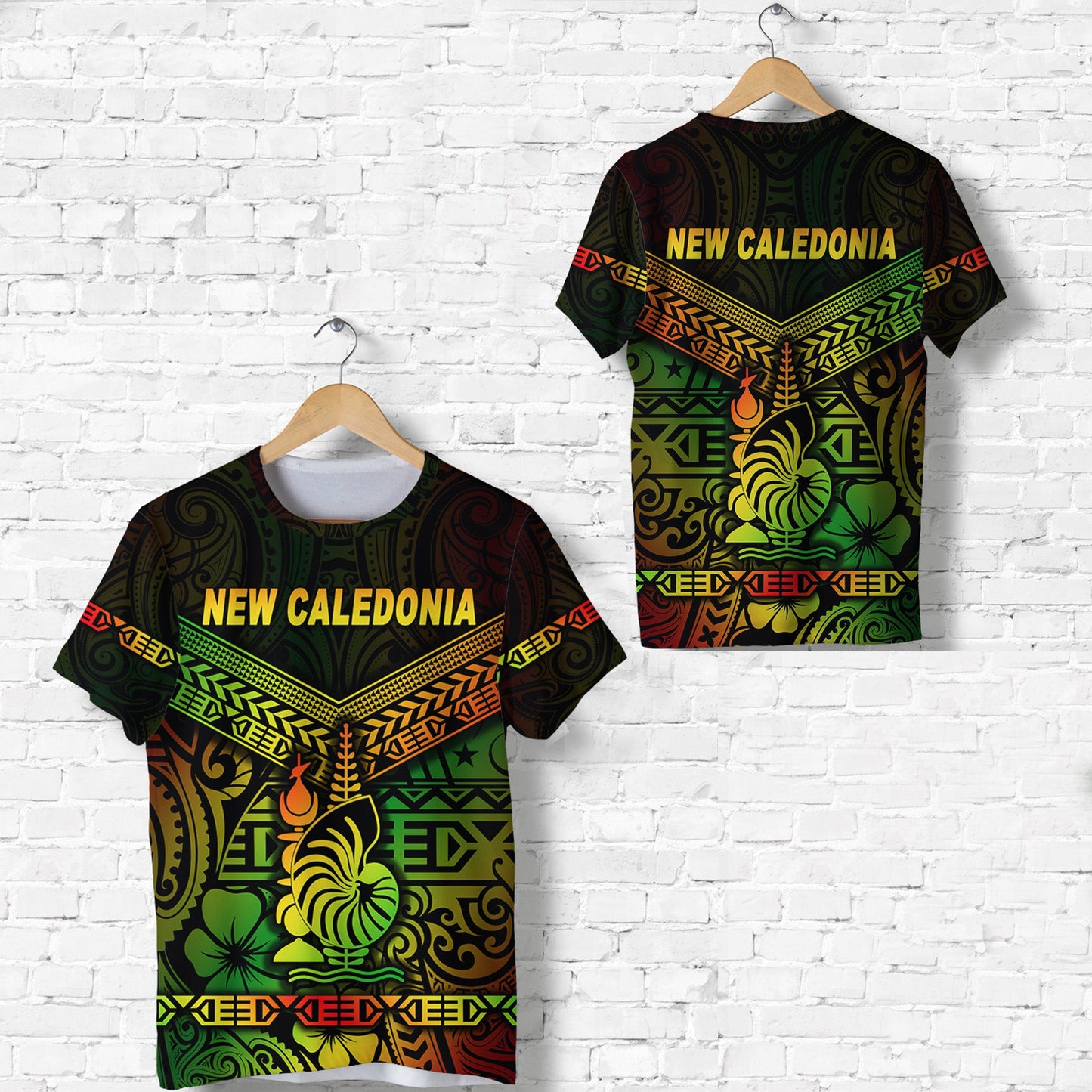 New Caledonia T Shirt Simple Style Reggae