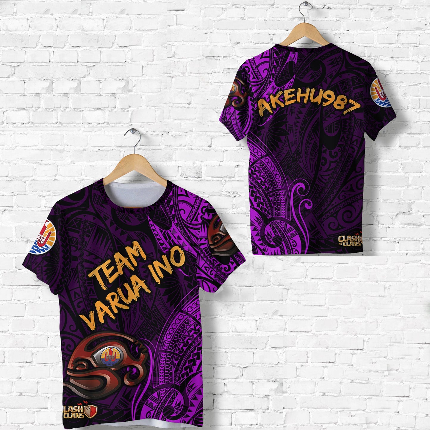 Akehu987 - Number 20 - Tahiti Pc T Shirt Team Varua Ino Original - 001