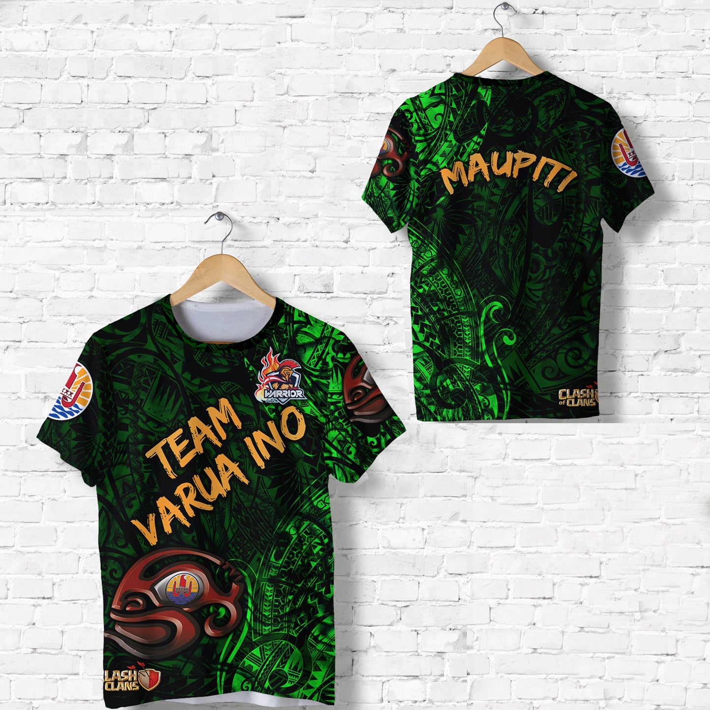 Maupiti Number 14 CW Tahiti PC T Shirt Team Varua Ino Original 008