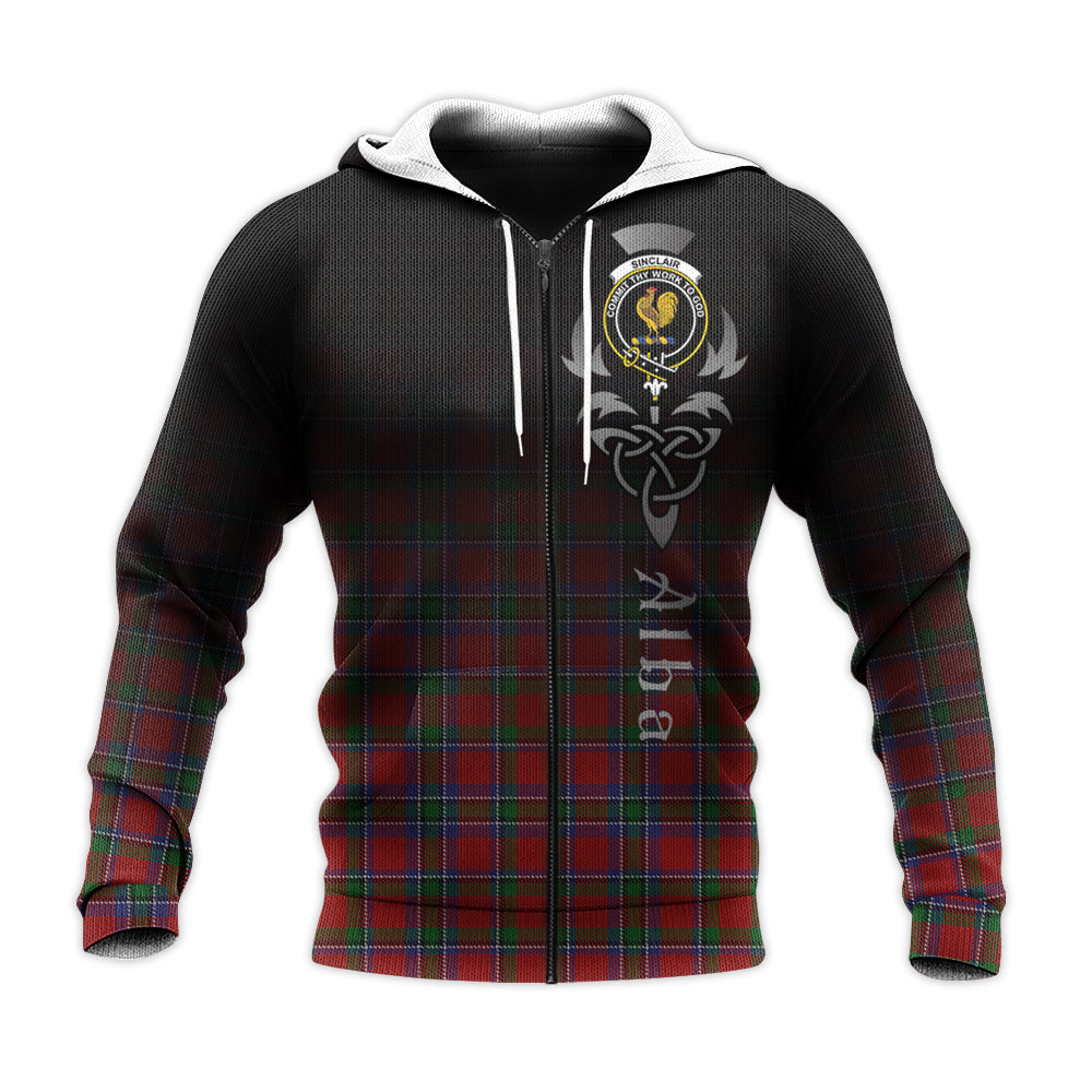 Printivon Sinclair Tartan Crest Alba Celtic Hoodie