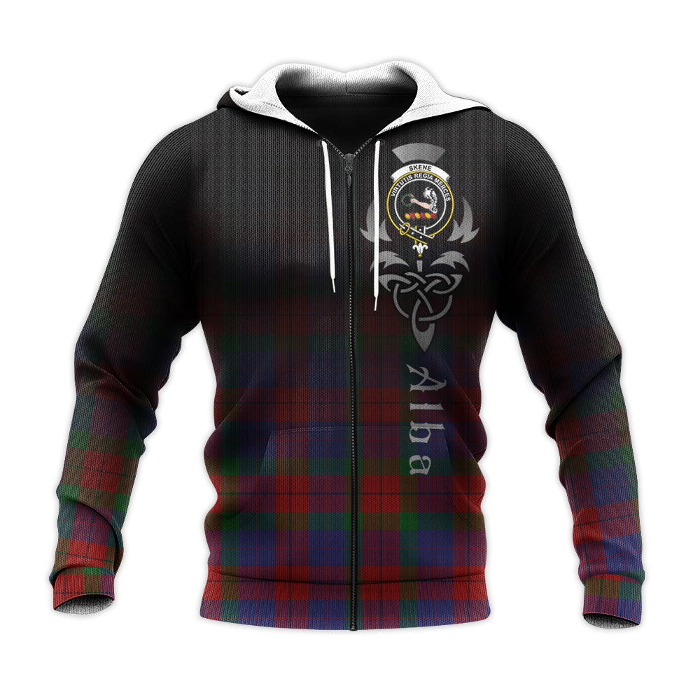 Printivon Skene Of Cromar Tartan Crest Alba Celtic Hoodie